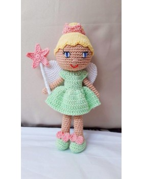Amigurumi Soft Toy- Handmade Crochet- Fairy Doll (Green) Amigurumi Soft Toy- Handmade Crochet- Fairy Doll (Green)